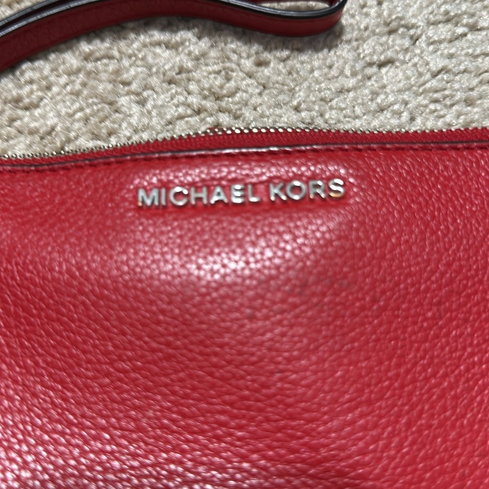 Michael Kors Red Wallet Wristlet - Picture 2 of 10